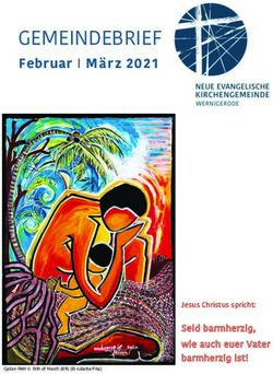 GEMEINDEBRIEF Februar I März 2021 - Seid barmherzig, wie auch euer Vater barmherzig ist! - Neue Evangelische Kirchengemeinde ...
