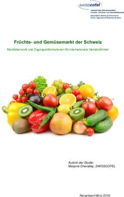 Fr&uuml;chte- und Gem&uuml;semarkt der Schweiz - Markt&uuml;bersicht und Zugangsinformationen f&uuml;r internationale Handelsfirmen - Swisscofel
