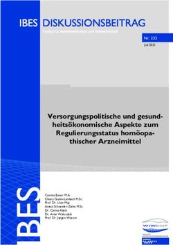 Versorgungspolitische und gesund-heitsökonomische Aspekte zum Regulierungsstatus homöopa-thischer Arzneimittel - Uni-DUE