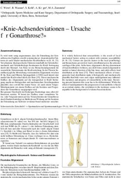 Knie-Achsendeviationen - Ursache f&uuml;r Gonarthrose?