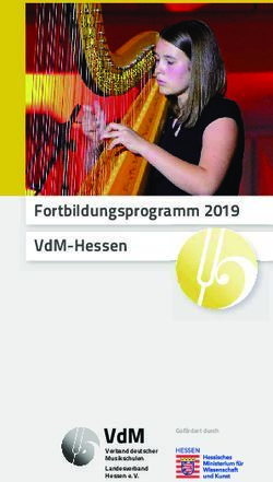 VDM FORTBILDUNGSPROGRAMM 2019 VDM-HESSEN - MUSIKSCHULEN ...