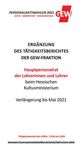 Verkürzung der Amtszeit - der neu zu wählenden Personalräte - Wiesbadener Zauberei: Aus Vier mach' Drei - GEW