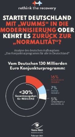 STARTET DEUTSCHLAND MIT "WUMMS" IN DIE MODERNISIERUNG ODER KEHRT ES ZURÜCK ZUR "NORMALITÄT"? - Analyse des deutschen Aufbauplans: "Das ...