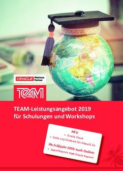 TEAM-LEISTUNGSANGEBOT 2019 FÜR SCHULUNGEN UND WORKSHOPS - NEU SKILLS UND CHATBOTS FÜR ALEXA & CO. JASPERREPORTS STATT ORACLE REPORTS - TEAM GMBH