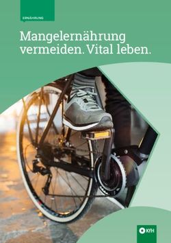 MANGELERNÄHRUNG VERMEIDEN. VITAL LEBEN - ERNÄHRUNG - KFH KURATORIUM FÜR ...