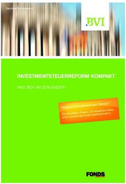 INVESTMENTSTEUERREFORM KOMPAKT - WAS SICH AB 2018 &Auml;NDERT - Bvi