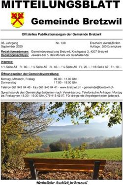 MITTEILUNGSBLATT Gemeinde Bretzwil