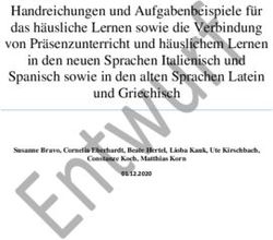 Handreichungen und Aufgabenbeispiele f&uuml;r das h&auml;usliche Lernen sowie die Verbindung von Pr&auml;senzunterricht und h&auml;uslichem Lernen in den neuen ...
