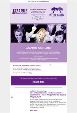 LAZARUS Care-Letter - LAZARUS PflegeNetzWerk