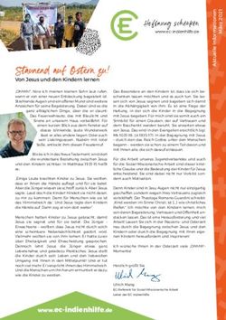 Staunend auf Ostern zu! - EC-Indienhilfe