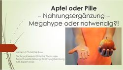 Nahrungserg&auml;nzung - Megahype oder notwendig?! - Apfel oder Pille - Johanna Charlotte Buro