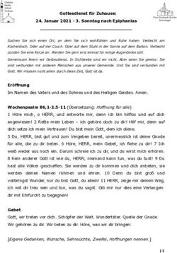 Gottesdienst f&uuml;r Zuhause: 24. Januar 2021 - Sonntag nach Epiphanias - Evangelische ...