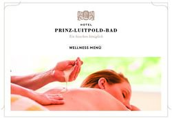 WELLNESS MEN&Uuml; - Hotel Prinz-Luitpold-Bad