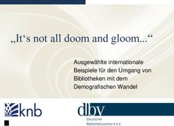 "It's not all doom and gloom - Ausgew&auml;hlte internationale Beispiele f&uuml;r den Umgang von Bibliotheken mit dem Demografischen Wandel