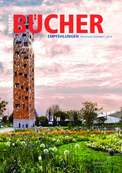 EMPFEHLUNGEN FR&Uuml;HJAHR /SOMMER 2019