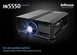 In5550 - Für den großen Auftritt Lebendige Projektion. Flexible Verbindung. Mühelose Steuerung.