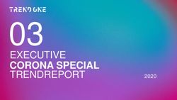 EXECUTIVE CORONA SPECIAL TRENDREPORT 2020