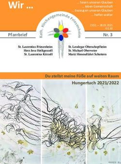 Wir Pfarrbrief - Kath. Kirchengemeinde Friesenheim