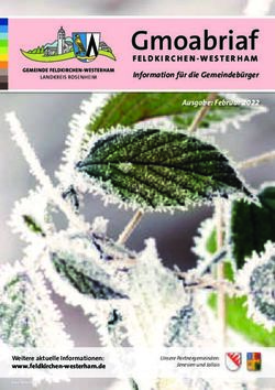 Gmoabriaf Ausgabe: Februar 2022 - Information f&uuml;r die Gemeindeb&uuml;rger - Gemeinde Feldkirchen-Westerham