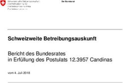 Schweizweite Betreibungsauskunft - Bericht des Bundesrates in Erfüllung des Postulats 12.3957 Candinas