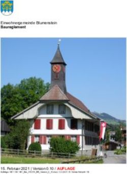 Einwohnergemeinde Blumenstein - Baureglement - Februar 2021 | Version 0.10 / AUFLAGE