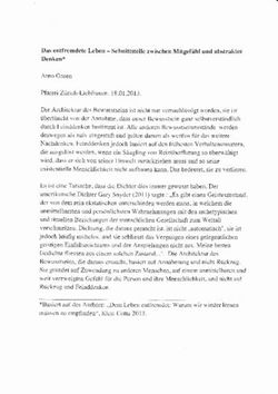 Das entfremdete Leben - Schnittstelle zwischen Mitgef&uuml;hl und abstraktes Denken
