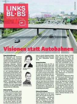 Visionen statt Autobahnen - SP Schweiz