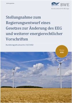 Stellungnahme zum Regierungsentwurf eines Gesetzes zur &Auml;nderung des EEG und weiterer energierechtlicher Vorschriften - Bundestagsdrucksache 19/23482