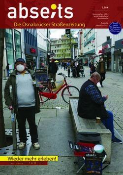 Die Osnabrücker Straßenzeitung - Wieder mehr erleben! Die Innenstadt füllt sich