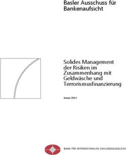 Basler Ausschuss für Bankenaufsicht Solides Management der Risiken im Zusammenhang mit Geldwäsche und Terrorismusfinanzierung