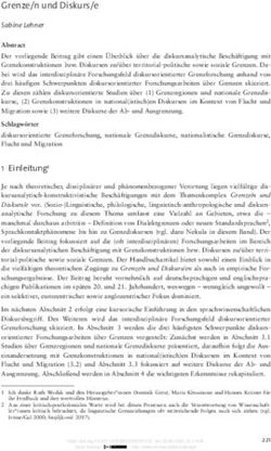 Grenze/n und Diskurs/e - Nomos eLibrary