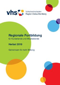 Regionale Fortbildung - für Kursleitende und Mitarbeitende Herbst 2019