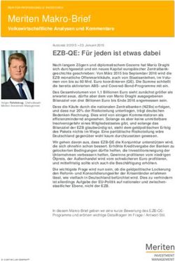 Meriten Makro-Brief Volkswirtschaftliche Analysen und Kommentare