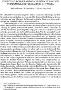 EINLEITUNG: DEMOKRATIEGESCHICHTLICHE ZÄSUREN UND DEMOKRATIEVERSTÄNDNIS IM WANDEL