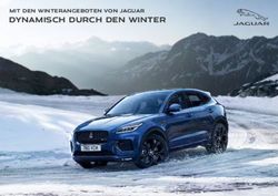 DYNAMISCH DURCH DEN WINTER - MIT DEN WINTERANGEBOTEN VON JAGUAR - Auto Stahl