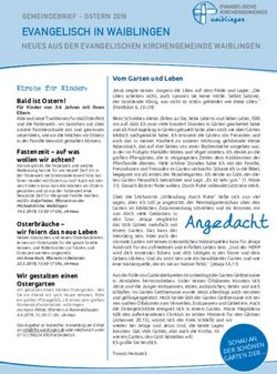 EVANGELISCH IN WAIBLINGEN - GEMEINDEBRIEF - OSTERN 2019 - Evangelische Kirchengemeinde Waiblingen