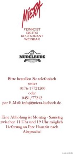 Bitte bestellen Sie telefonisch unter 0176-17721200 oder 0451/77212 per E-Mail: . Eine Abholung ist Montag - Samstag zwischen ...