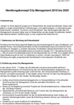 Handlungskonzept City Management 2018 bis 2020 - Stadt N&uuml;rnberg