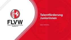 Talentf&ouml;rderung Juniorinnen - Referent: Christian D&uuml;ren 12.11.2021 - FLVW