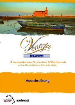 Ausschreibung 18. Internationales Chorfestival & Wettbewerb - bis 5. Mai 2019 | Caorle & Venedig - Italien - meeting music