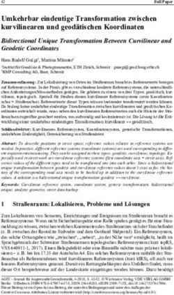 Umkehrbar eindeutige Transformation zwischen kurvilinearen und geod&auml;tischen Koordinaten Bidirectional Unique Transformation Between Curvilinear ...