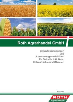 Roth Agrarhandel GmbH - Einkaufsbedingungen und Abrechnungsmodalit&auml;ten f&uuml;r Getreide inkl. Mais, H&uuml;lsenfr&uuml;chte und &Ouml;lsaaten