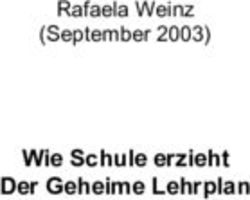 Wie Schule erzieht Der Geheime Lehrplan - Rafaela Weinz (September 2003)