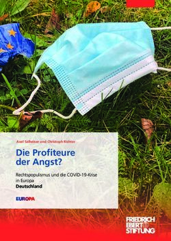 Die Profiteure der Angst? - Rechtspopulismus und die COVID-19-Krise in Europa Deutschland - Bibliothek der Friedrich-Ebert ...
