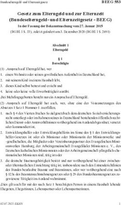 Gesetz zum Elterngeld und zur Elternzeit (Bundeselterngeld- und Elternzeitgesetz - BEEG)