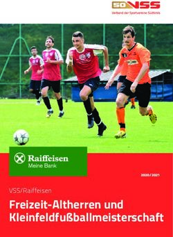 Freizeit-Altherren und Kleinfeldfu&szlig;ballmeisterschaft - VSS/Raiffeisen 2020/2021 - Verband ...
