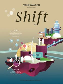 Shift LICHT - SCHATTEN Nach zwei Jahren - Kluge Köpfe entwickeln spannende Konzepte und bauen das Unternehmen - Volkswagen AG