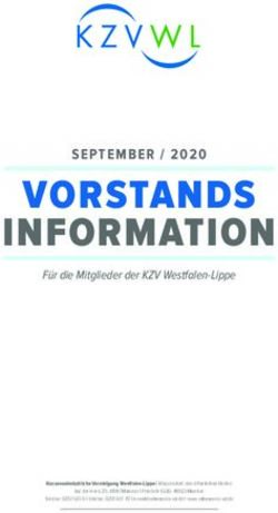 Vorstands information - SEPTEMBER / 2020 - KZVWL