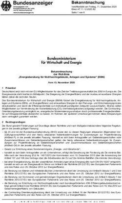 Bekanntmachung Ver&ouml;ffentlicht am Freitag, 11. Dezember 2020 BAnz AT 11.12.2020 B2 Seite 1 von 6