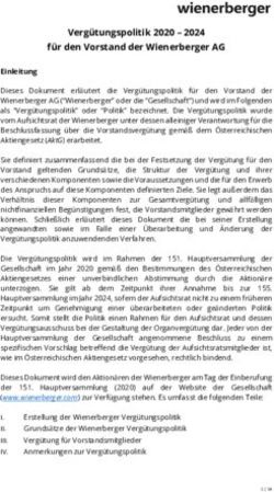 Verg&uuml;tungspolitik 2020 - 2024 f&uuml;r den Vorstand der Wienerberger AG